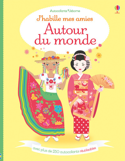 Image de J'habille mes amies - Autour du monde - Autocollants Usborne