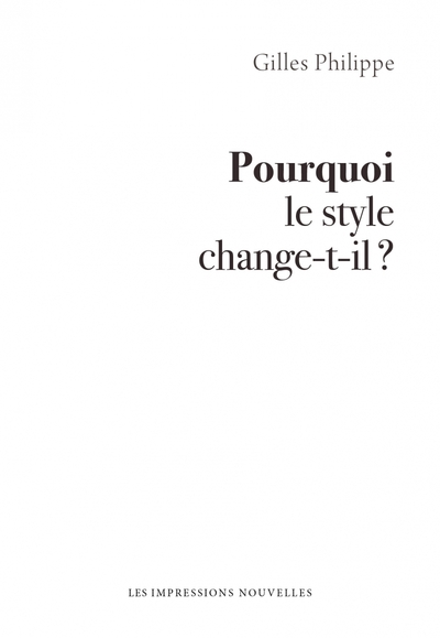 Image de Pourquoi le style change-t-il ?