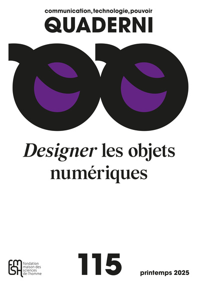 Picture of QUADERNI N 115, DESIGNER LES OBJETS NUMERIQUES