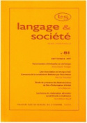 Picture of Langage et société, n° 81/septembre 1997