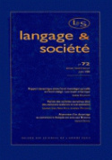 Picture of Langage et société, n° 72/juin 1995