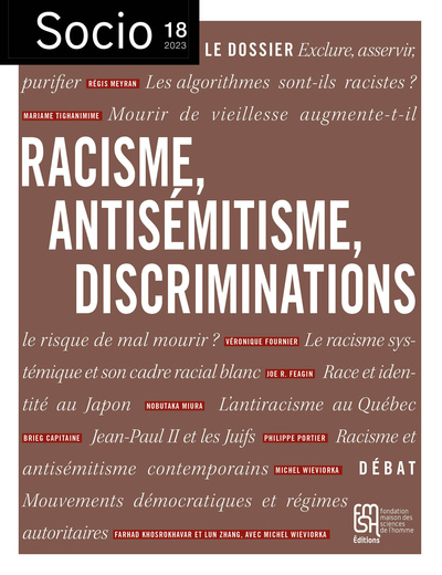 Picture of SOCIO N 18/2023. RACISME, ANTISEMITISME, DISCRIMINATIONS