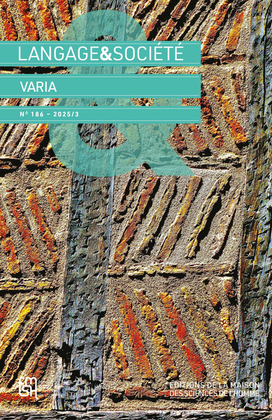 Picture of LANGAGE ET SOCIETE N 186/2025 3. VARIA