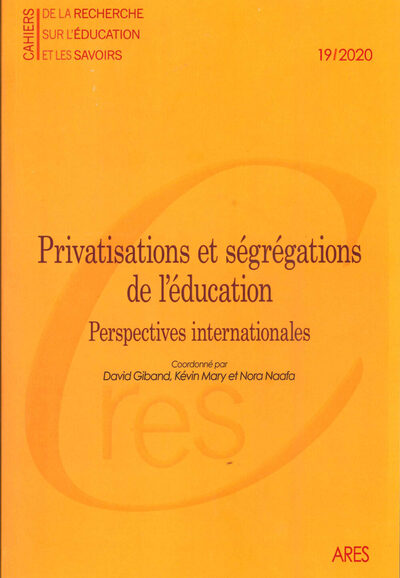Image de Cahiers de la recherche sur l'éducation et les savoirs, n° 19/2020
