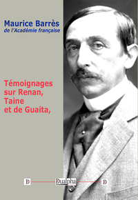 Image de Témoignages sur Renan, Taine et de Guaita
