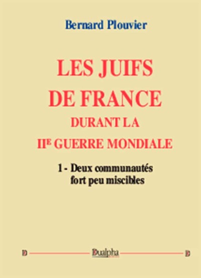Image de Les Juifs de France durant la IIe Guerre mondiale (volume 1)