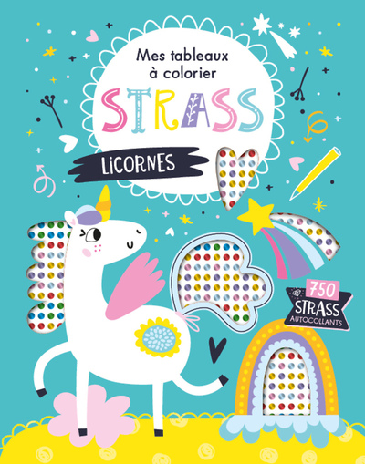 Picture of Licornes - Mes tableaux strass à colorier