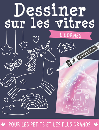 Image de Dessiner sur les vitres - Licornes