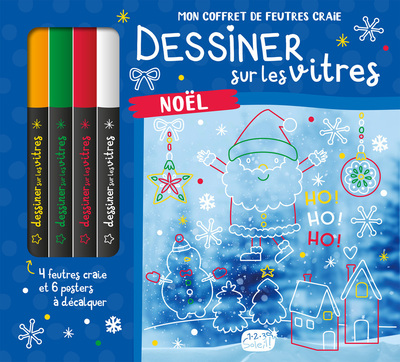 Image de Mon coffret de feutres craie - Dessiner sur les vitres - Noël