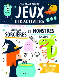 Image de Mon grand bloc de jeux et d'activités gentilles sorcières et monstres rigolos