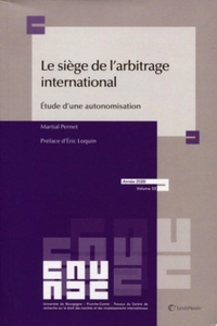 Picture of le siege de l arbitrage etude d une autonomisation
