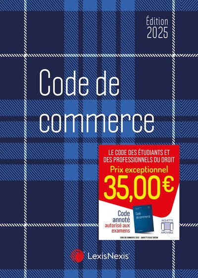 Image de Code de commerce 2025 - Jaquette Blue tartan