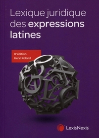 Picture of lexique juridique des expressions latines