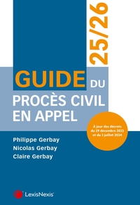 Picture of Guide du procès civil en appel 25/26