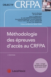 Picture of methodologie des epreuves d acces au crfpa