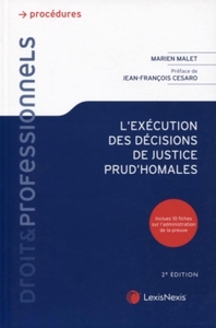 Picture of l execution des decisions de justice prud homale