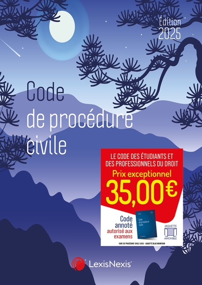 Picture of Code de procédure civile 2025 - Jaquette Blue Mountain