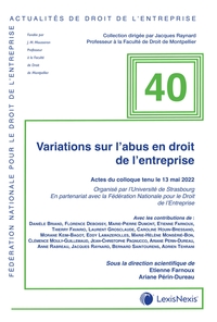 Picture of Variations sur l'abus en droit de l'entrepise