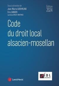 Picture of Code du droit local alsacien-mosellan 2024