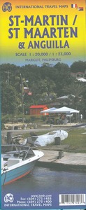 Picture of ANGUILLA & ST MARTIN TRAVEL REFERENCE MAP