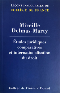 Image de ETUDES JURIDIQUES COMPARATIVES ET INTERNATIONALISATION DU DROIT