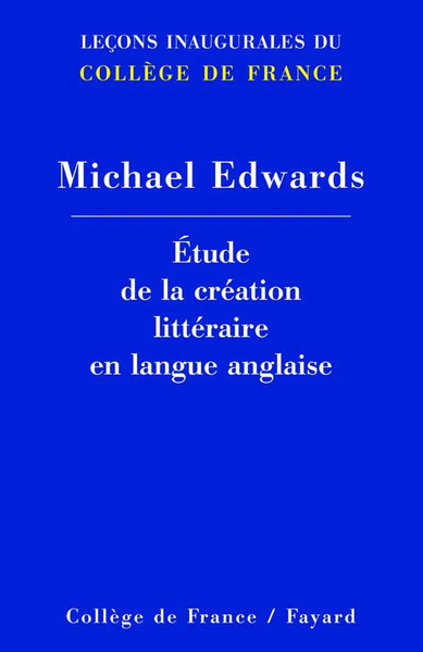 Picture of ETUDE DE LA CREATION LITTERAIRE EN LANGUE ANGLAISE