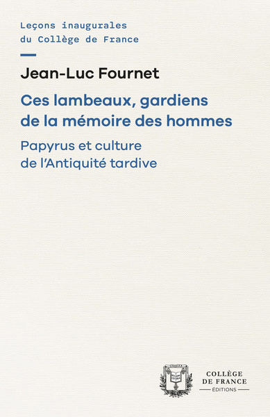 Image de Ces lambeaux, gardiens de la mémoire des hommes - papyrus et culture de l'Antiquité tardive