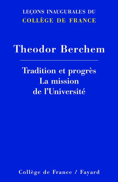 Picture of TRADITION ET PROGRES. LA MISSION DE L'UNIVERSITE