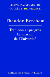 Picture of TRADITION ET PROGRES. LA MISSION DE L'UNIVERSITE