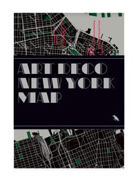 Picture of Art Deco New York Map