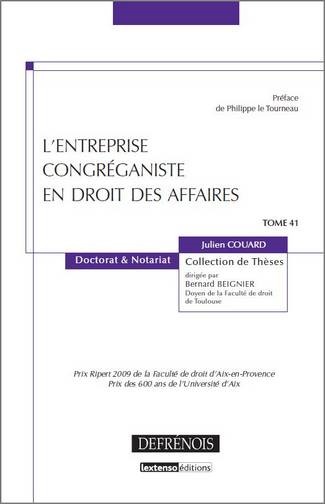 Image de l'entreprise congréganiste en droit des affaires