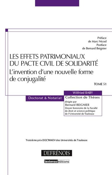 Image de LES EFFETS PATRIMONIAUX DU PACS
