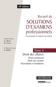 Picture of recueil de solutions d'examens professionnels - 14ème édition