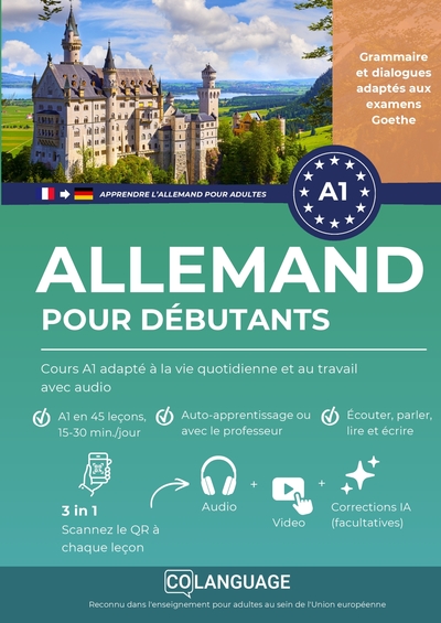Image de Apprendre l'allemand pour débutants : Cours A1 adapté à la vie quotidienne et au travail avec