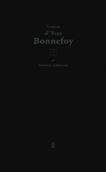 Picture of Tombeau d'Yves Bonnefoy