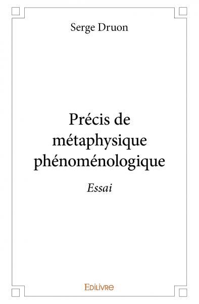 Image de Précis de métaphysique phénoménologique