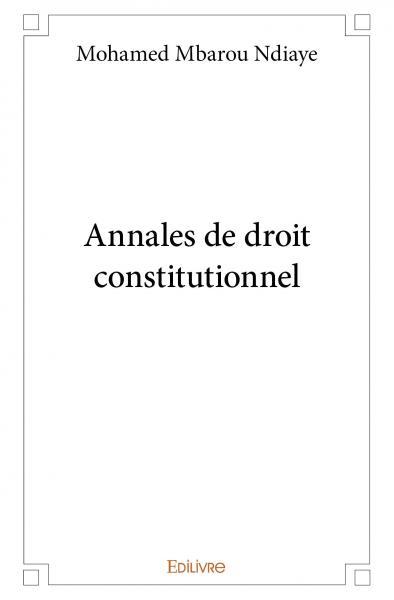 Image de Annales de droit constitutionnel