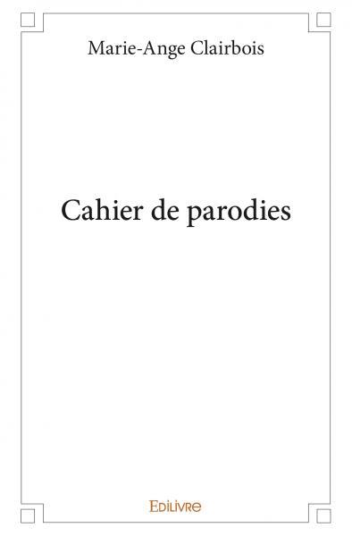 Image de Cahier de parodies