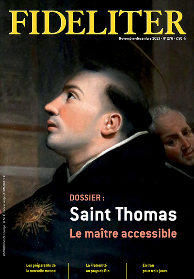 Image de FIDELITER n° 276 - Saint Thomas, le maître accessible (novembre-décembre 2023)