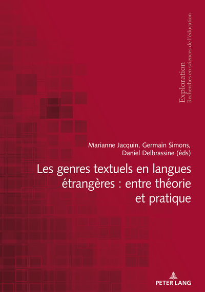 Image de LES GENRES TEXTUELS EN LANGUES ETRANGERES : ENTRE THEORIE ET PRATIQUE