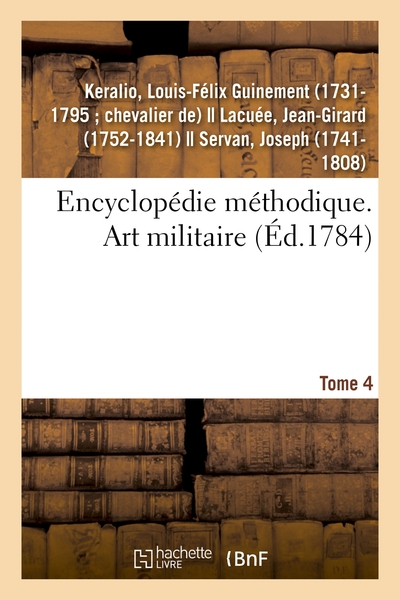 Picture of Encyclopédie méthodique. Art militaire. Tome 4