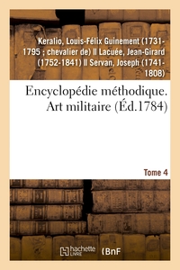 Picture of Encyclopédie méthodique. Art militaire. Tome 4