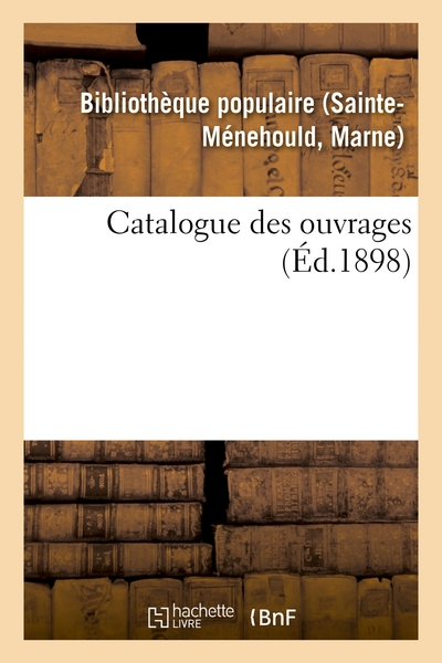 Picture of Catalogue des ouvrages