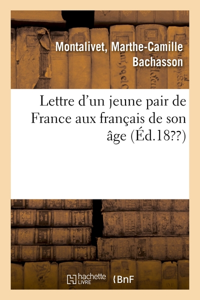 Picture of Lettre d'un jeune pair de France aux français de son âge