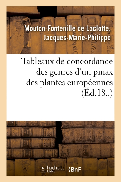 Picture of Tableaux de concordance des genres d'un pinax des plantes européennes