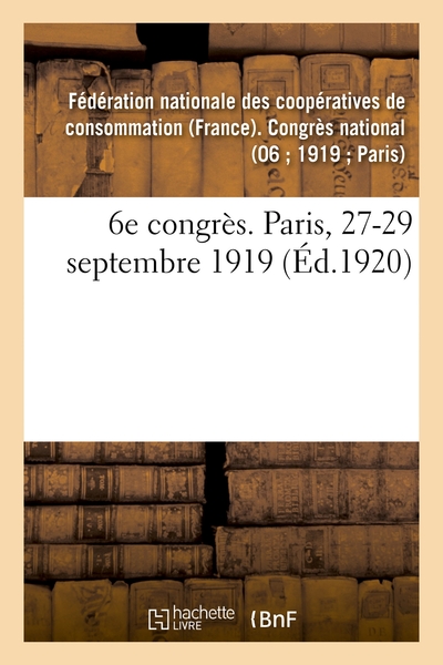 Image de 6e congrès. Paris, 27-29 septembre 1919