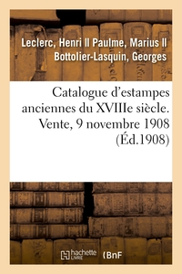 Picture of Catalogue d'estampes du XVIIIe siècle, estampes relatives à Marie-Antoinette