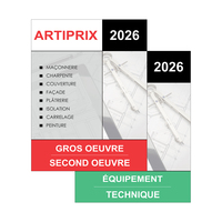 Image de Artiprix 2026 - 2 Bordereaux de prix : Gros Oeuvre & Second Oeuvre + Equipement Technique
