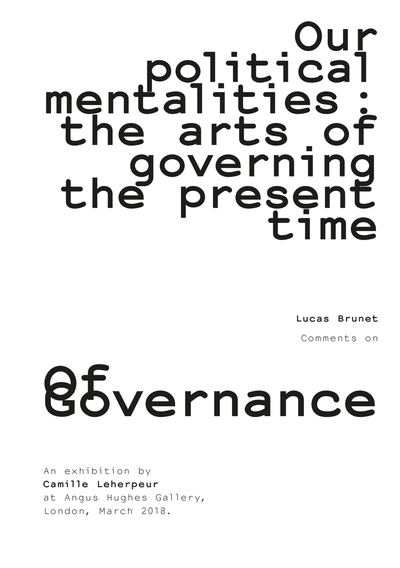 Image de Our political mentalities: the arts of governing the present time