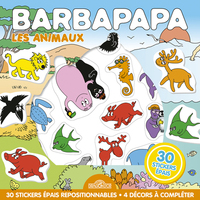 Image de Barbapapa - Pochette de stickers repositionnables - Les animaux
